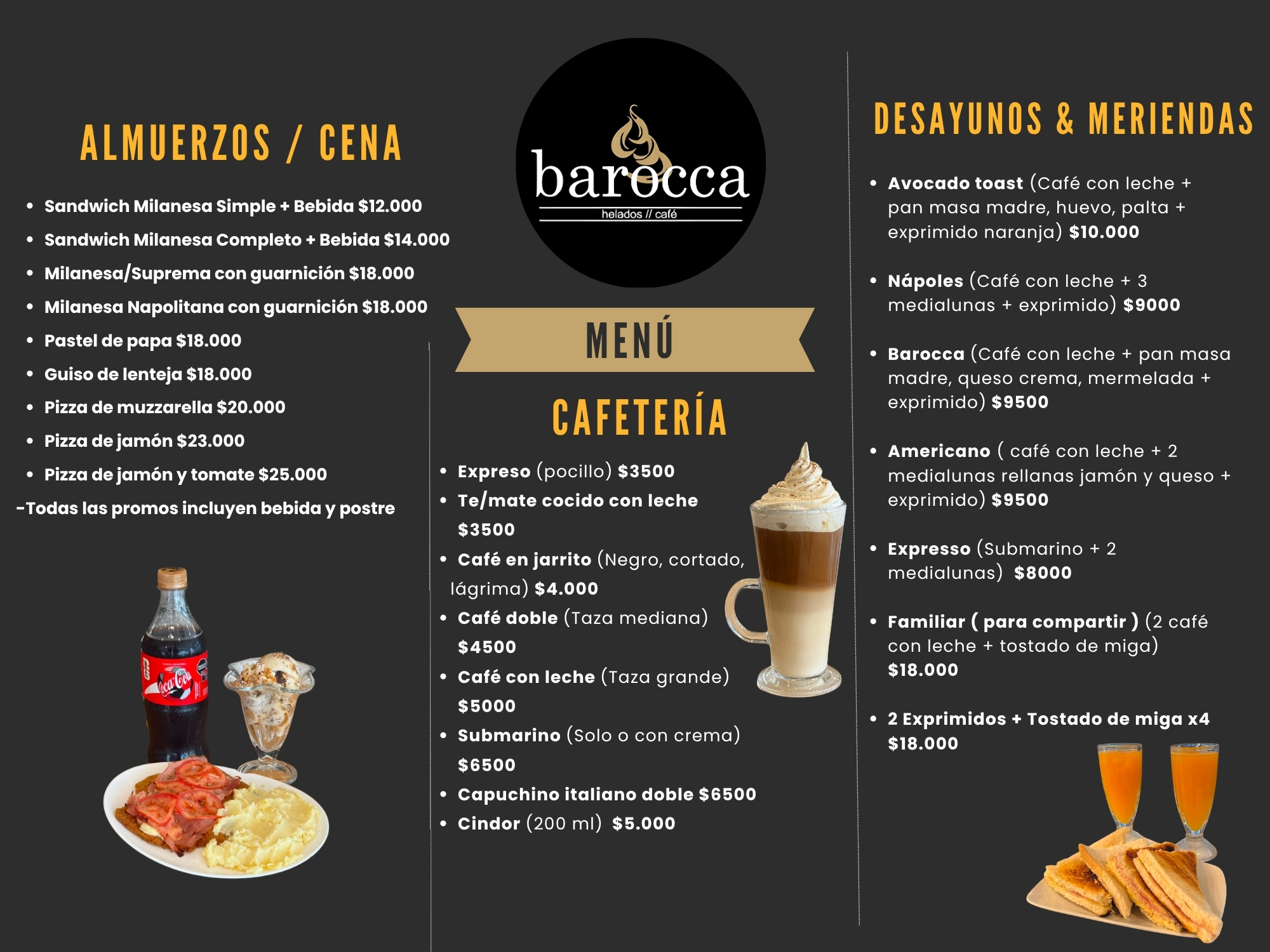 Menú Barocca - Página 2